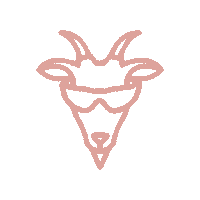 MamakaBali pink coffee goat opg Sticker
