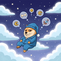 To The Moon Sleeping GIF by Doge Pound