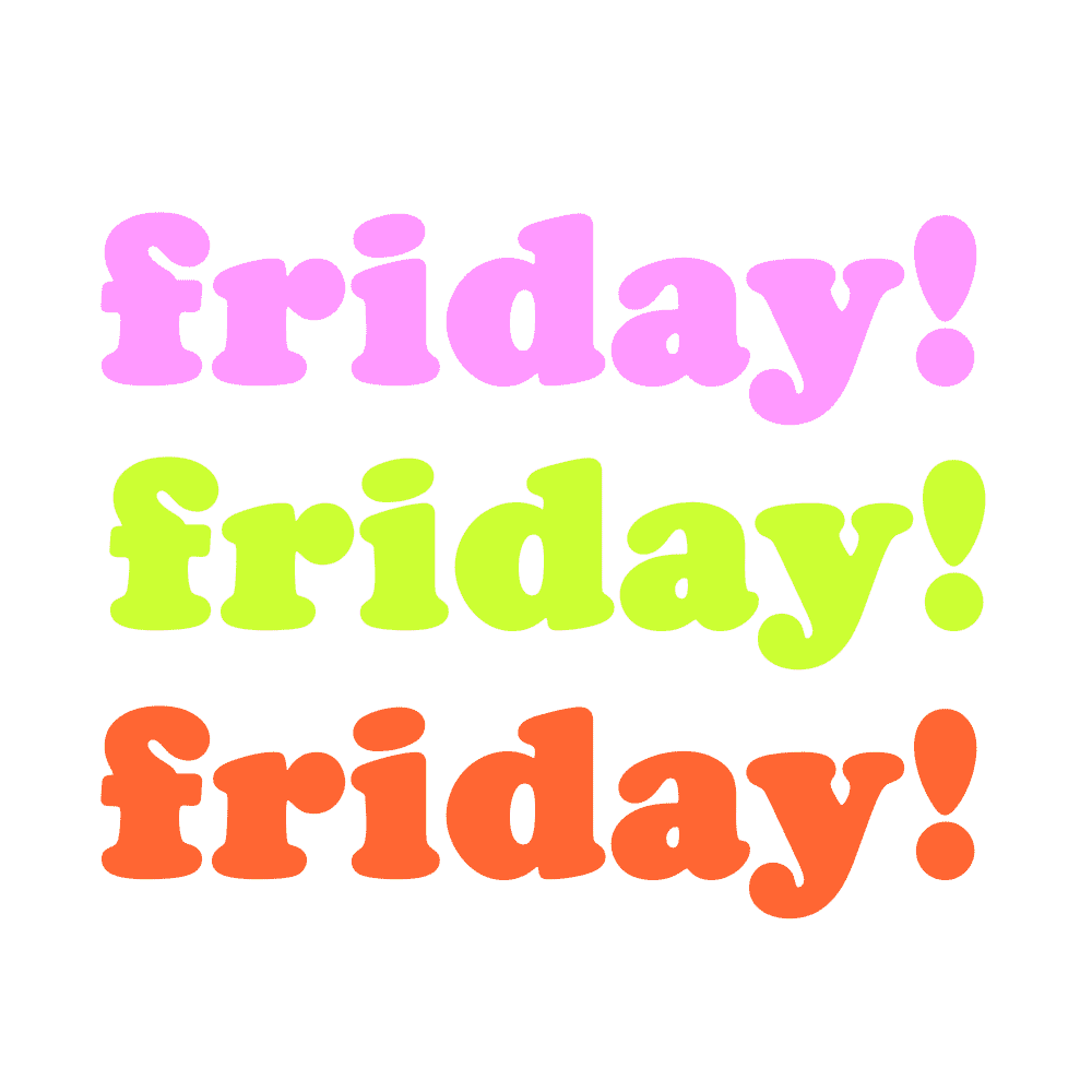 Friday Branding Sticker