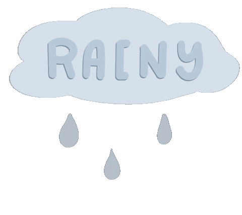 Rain Weather Sticker