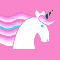 unicorn flowing GIF by Dominic Grijalva