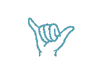 Chill Hang Loose Sticker by Mananalu Water