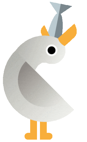 Sea Gull Dinner Sticker