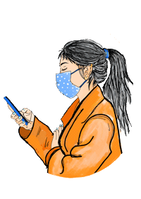 jennifersacristan covid covid19 nina telefono Sticker