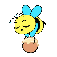 Sleepy Honey Bee Sticker by Digital Pratik