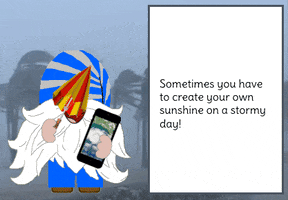 Heavy Rain Gnome GIF