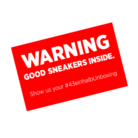 unboxing warning Sticker by 43einhalb