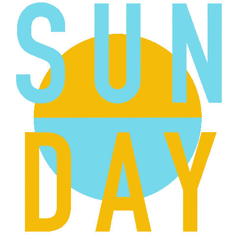 Weekend Sunday Sticker