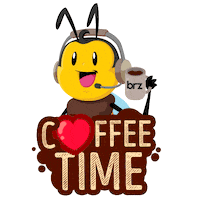 Coffee Bee Sticker by BRZ