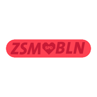Zusammen Berlin Sticker by SPD Berlin