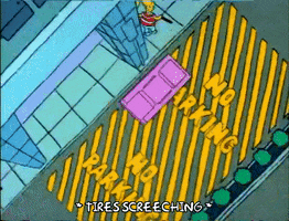 Season 1 Parking Lot GIF by The Simpsons
