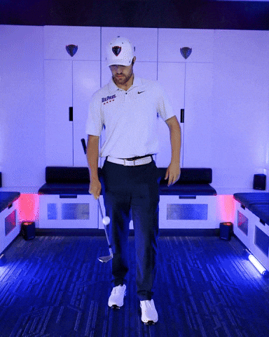 Depaul University Golf GIF by DePaul Blue Demons