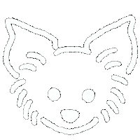 犬 白 Sticker