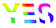Rainbow Yes Sticker by audreyobscura