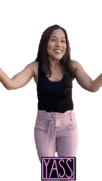 yalicristina excited pumped yass thrilled Sticker