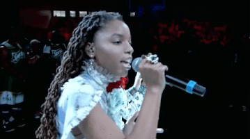 sing national anthem GIF by Chloe x Halle