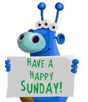 Happy Sunday Sticker by Bill Greenhead