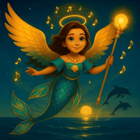 TheRealSiraphael giphyupload fantasy gif healing light magical mermaid GIF