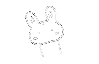 うさぎ やったー Sticker