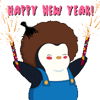 New Year Penguin Sticker by Pudgy Penguins