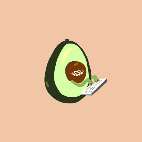avocado write GIF by Gonchi casas