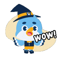 Owl Wow Sticker by Accurate Indonesia