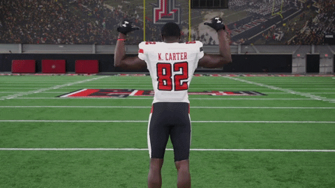 Kesean Carter GIF by Texas Tech Football