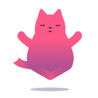 Trello cat chill kitty calm Sticker