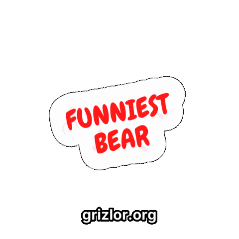 Bear Humor Sticker by grizlor