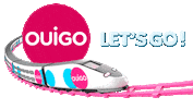 OUIGO_ES speed fast train barcelona Sticker