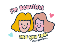 Woman Girls Sticker by Kaley Skincare