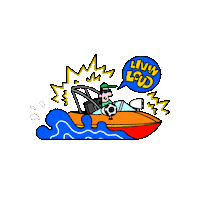 kickeraudio boat kicker marine audio boat audio Sticker