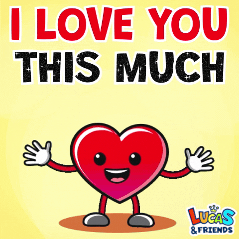 I Love You Very Much GIF by Lucas and Friends by RV AppStudios