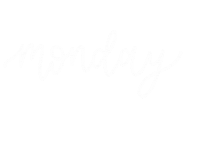 Monday Calligraphy Sticker