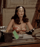 confused wonder woman GIF