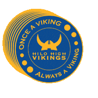 hilohighschool vikings hilo goviks bluegold Sticker