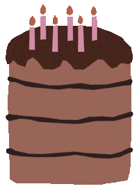 Birthday Cake Sticker by Louisa Taylor Studio