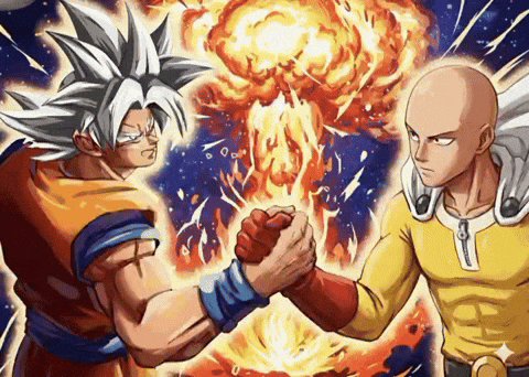 Dragon Ball Saitama Vs Goku GIF