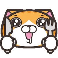 Hungry Cat Sticker by MochiDad