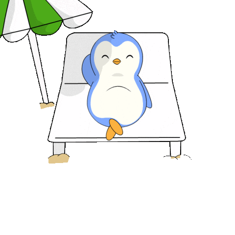 Relaxed Summer Sticker by Pudgy Penguins