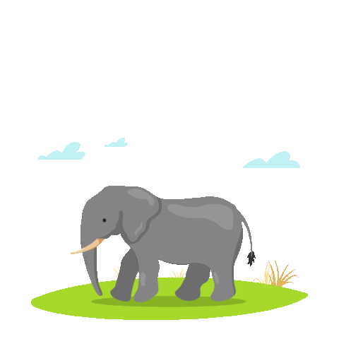 Wild Life Elephant Sticker by Zoofari Centro de Conservación