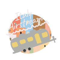 Airstream Liveriveted Sticker by Procida Camp Resort