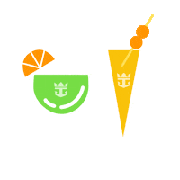 RoyalCaribbeanAUNZ summer drink holiday cheers Sticker