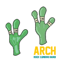 High Five Bouldering Sticker by ARCH Rock Climbing Hanoi