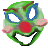 The Grinch Mask Sticker by Julianne Waber