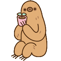 Plant Sloth Sticker by Pusheen