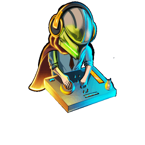 dananibeats giphygifmaker star wars dj creative Sticker