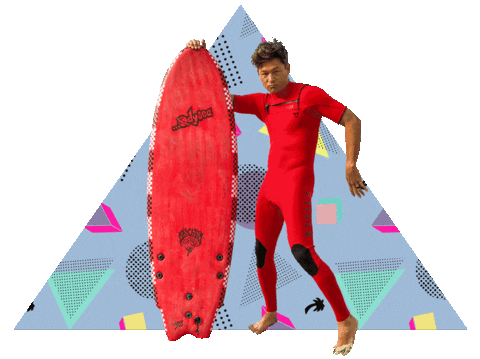 80S Surfing Sticker by Catch Surf