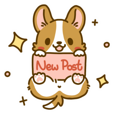 Welsh Corgi New Post Sticker by Lazy Corgi