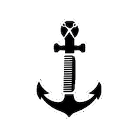 Anker Sticker by Friseur StrandABSCHNITT